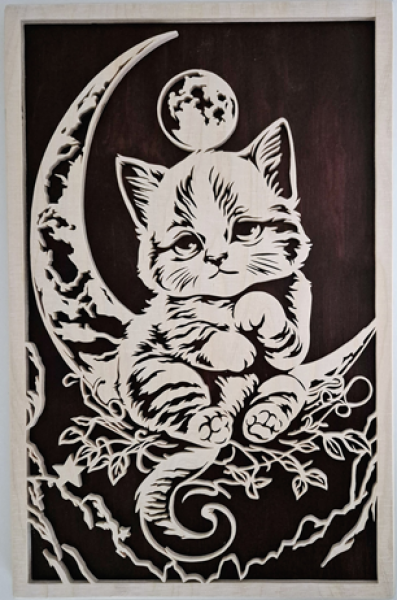 Wandbild Katze träumend